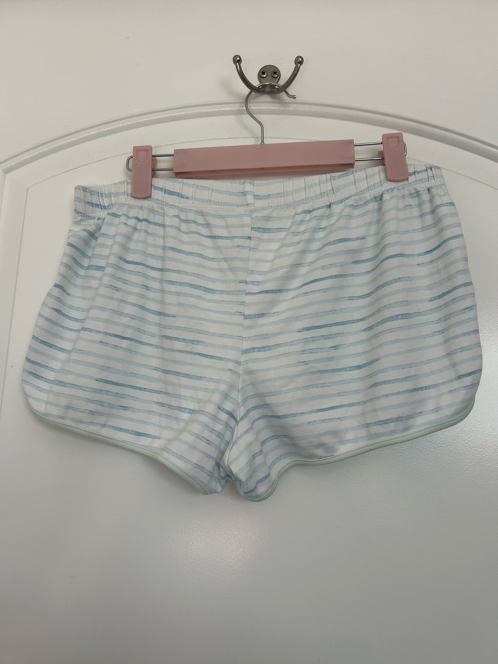 Striped Tank & Short Pajama Set - Mint/White - Picture 6 of 11